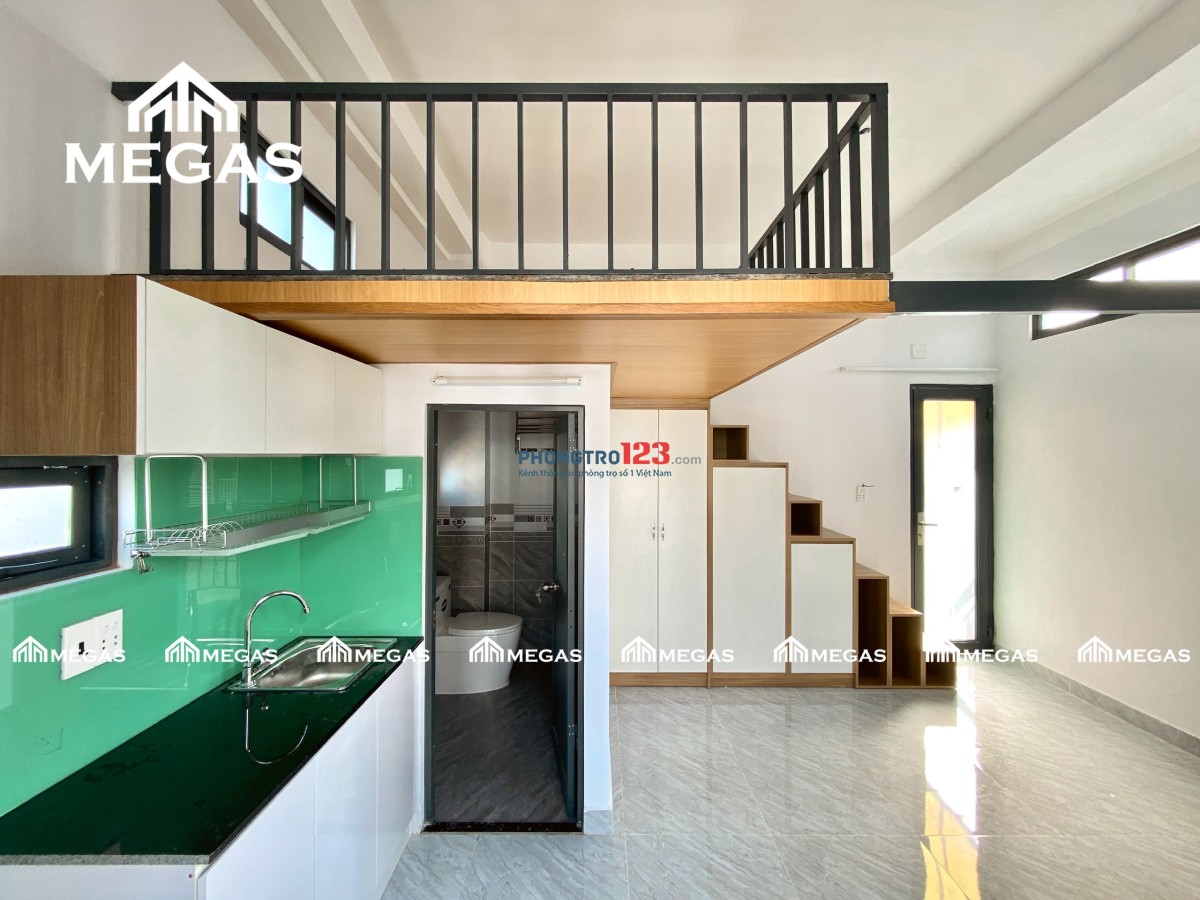Khai Trương tòa nhà mới 100%, Phòng gác ban công và Studio giá rẻ có Full NT, MGR gần KCX Tân Thuận