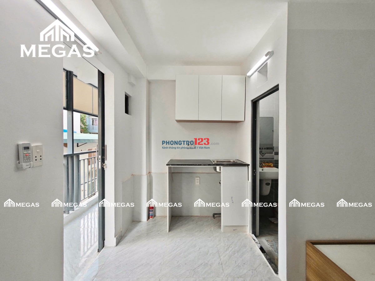 Khai Trương tòa nhà mới 100%, Phòng gác ban công và Studio giá rẻ có Full NT, MGR gần KCX Tân Thuận
