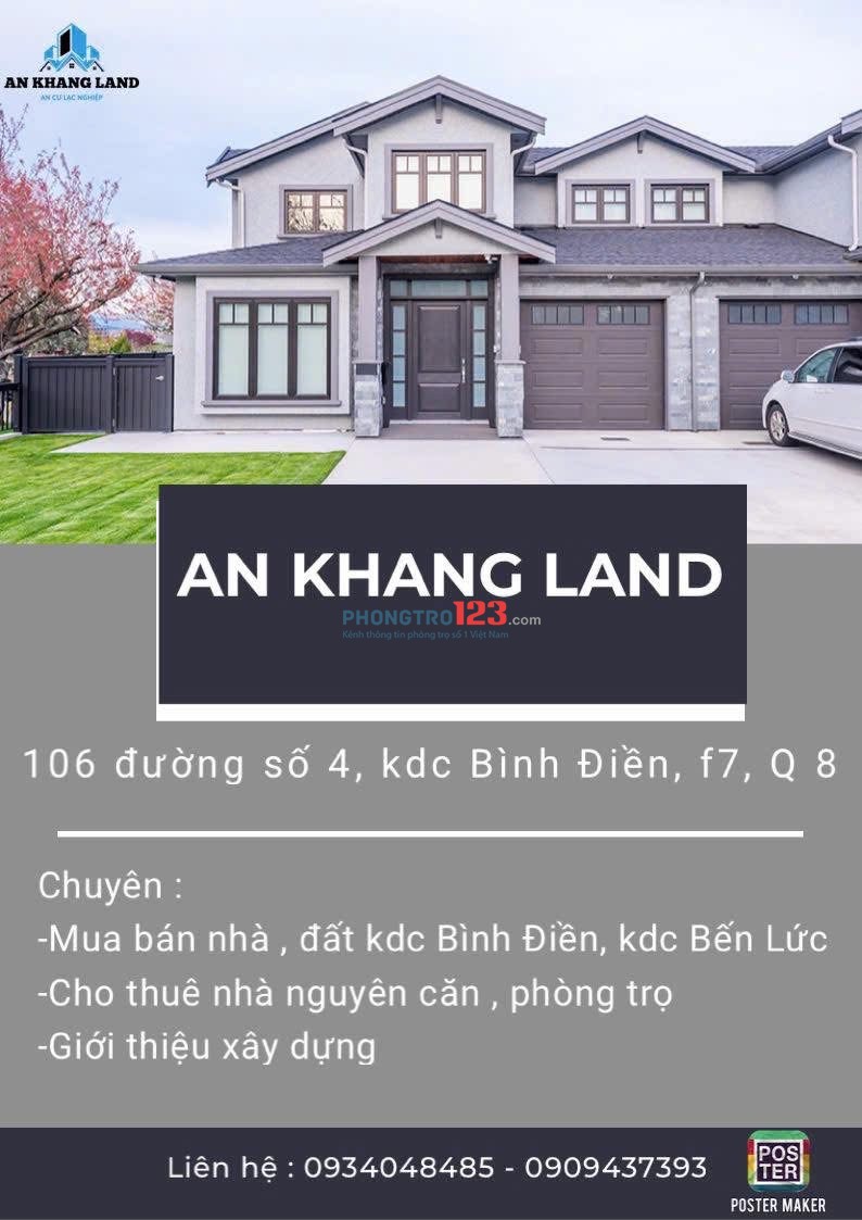 Cho thuê phòng trọ giá rẻ , 1,3 tr 1,6 tr 1,7 tr , 2,2 tr Khu dân cư Chợ Bình Điền