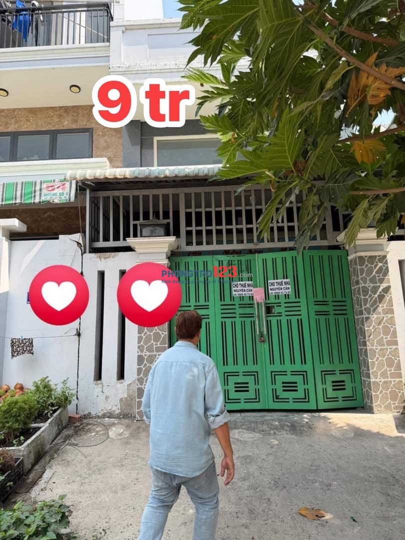 Cho thuê nhà nguyên căn 9 tr 12 tr Khu dân cư Bình Điền, f. P. Bình Đông , Tp HCM