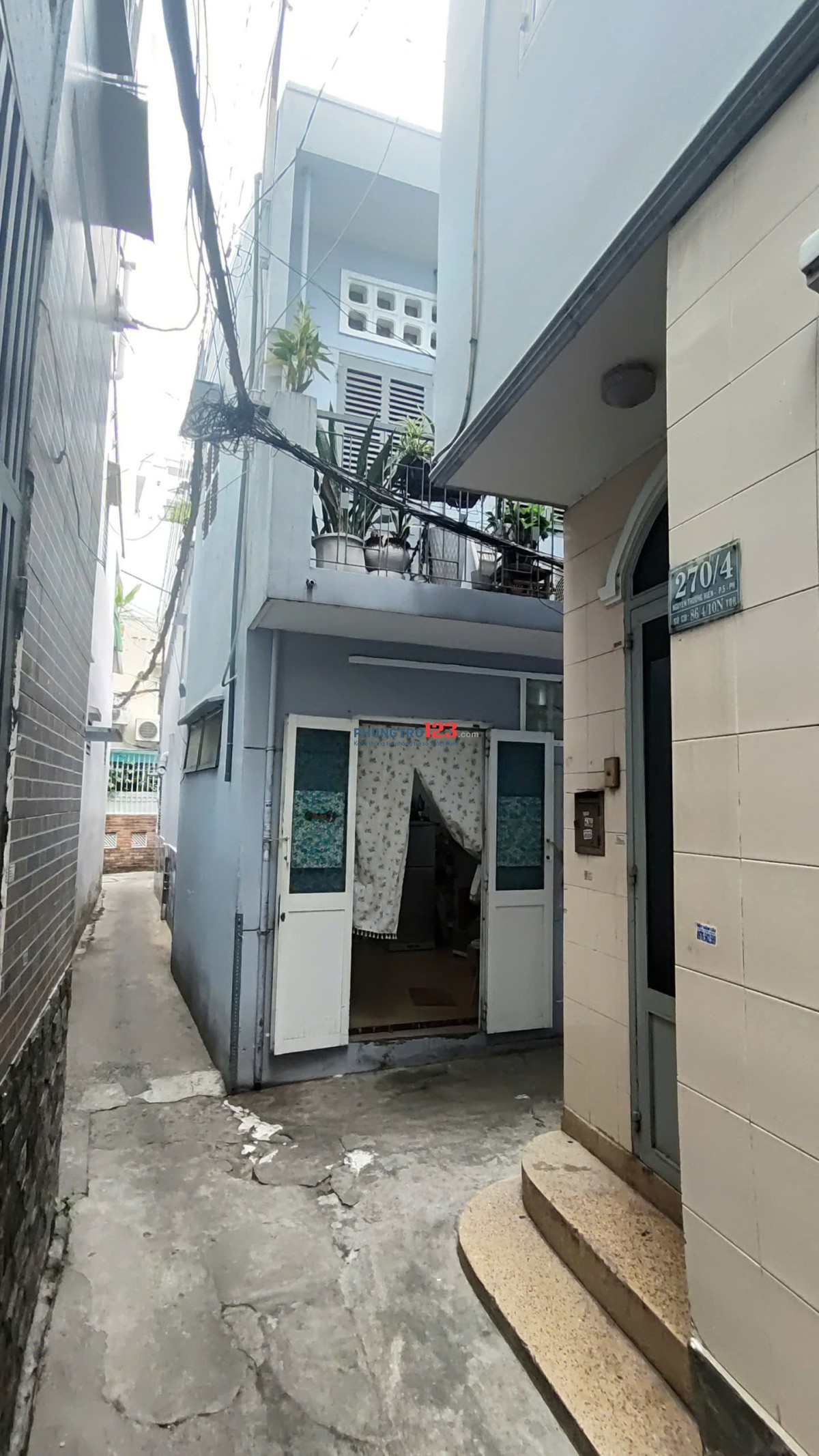 CHO THUÊ NHÀ RIÊNG NHỎ HẺM ĐƯỜNG NGUYỄN THƯỢNG HIỀN CHỈ 5,5TR