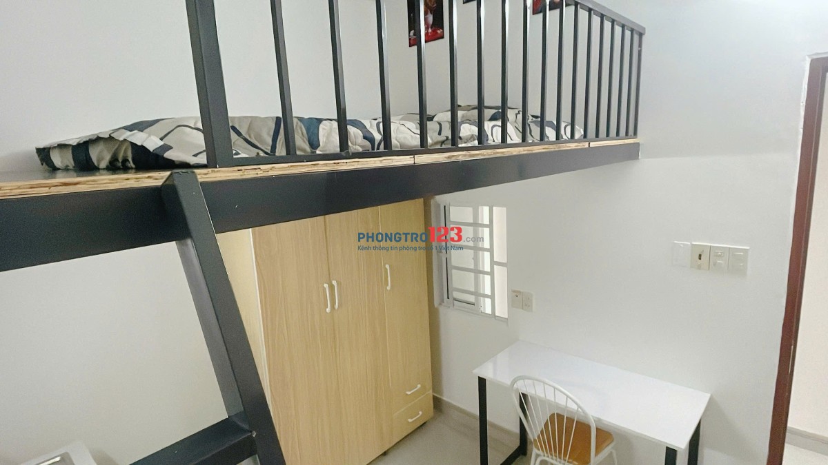 Cho thuê phòng tại 247 Tân Quý, đủ nội thất, có gác chỉ 4tr. Gần ĐH Công Thương, AEON Tân Phú