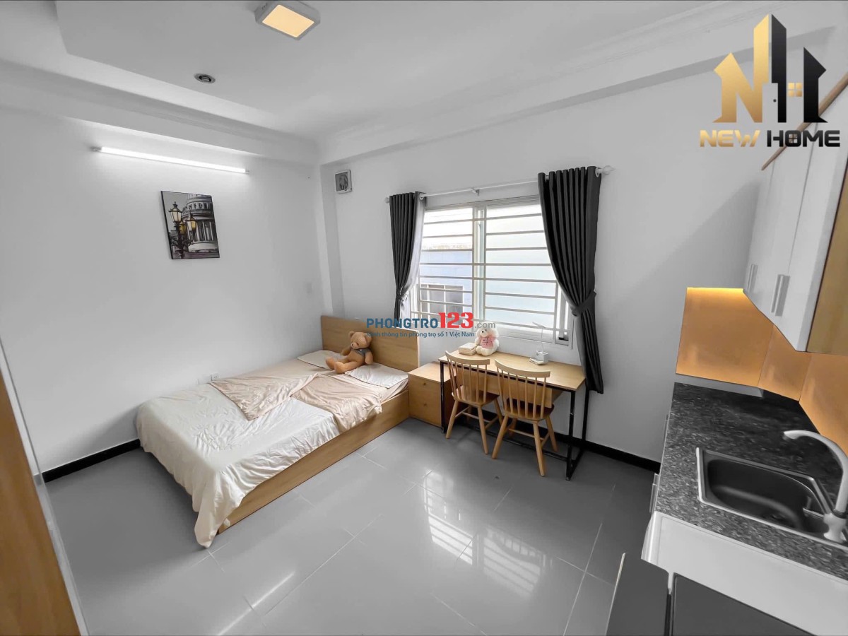 [CHO THUÊ] CĂN HỘ STUDIO FULL NỘI THẤT - MÁY GIẶT RIÊNG - CỬA SỔ LỚN THOÁNG