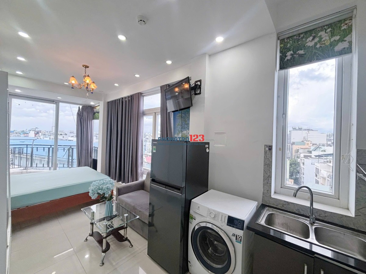 Căn hộ ban công Lê Văn Sỹ gần Trần Quang Diệu 40m2 full tiện nghi giá 7 triệu