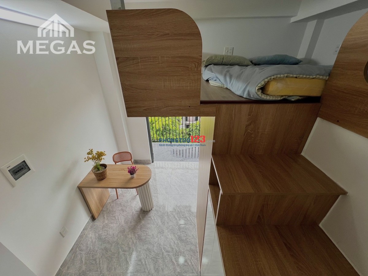 Khai trương Phòng Có Gác Đầy đủ nội thất Thang máy ngay Hoàng Sa Quận 3