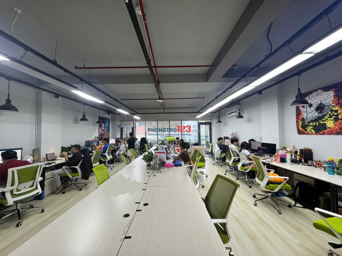 Cho thuê vp đối diện chùa Vĩnh Nghiêm 80m2 giá 30tr/tháng đã gồm nội thất và phí quản lý