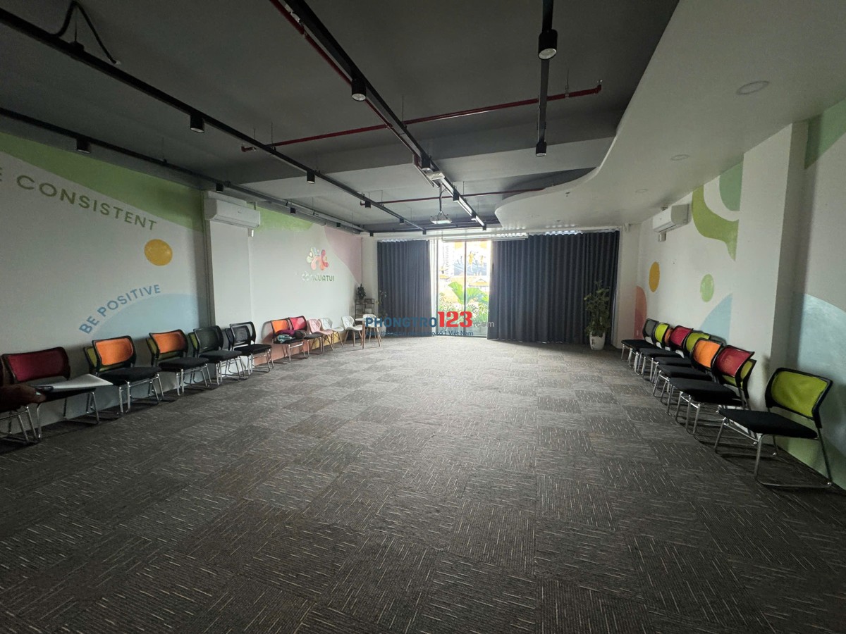 Cho thuê vp đối diện chùa Vĩnh Nghiêm 80m2 giá 30tr/tháng đã gồm nội thất và phí quản lý
