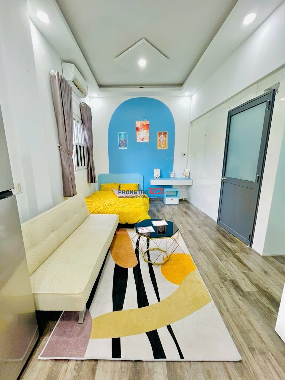 Phòng cho thuê ngay Đại học Sài Gòn gần cầu Nguyễn Văn Cừ toà nhà full nội thất - thang máy