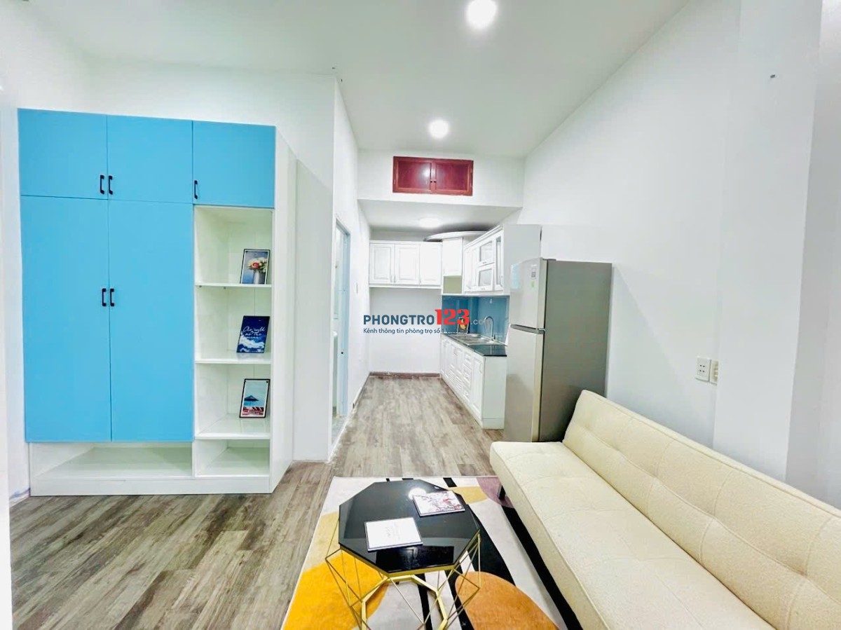Phòng cho thuê ngay Đại học Sài Gòn gần cầu Nguyễn Văn Cừ toà nhà full nội thất - thang máy
