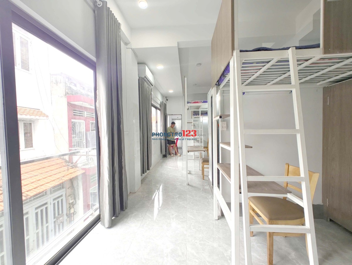 KTX MỚI TOANH, HIỆN ĐẠI NGAY PHẠM NGŨ LÃO CHỈ 2TR1, FREE NGAY NỬA THÁNG ĐẦU TIÊN CHO KHÁCH THUÊ
