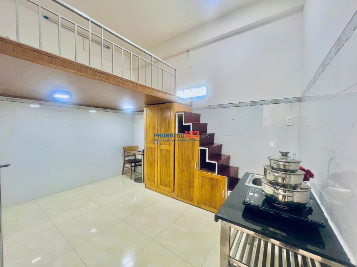 GÁC LỬNG TIỆN LỢI, NỘI THẤT CƠ BẢN, AN NINH 2' ĐI ĐẠI HỌC VĂN HIẾN, CV ĐẦM SEN