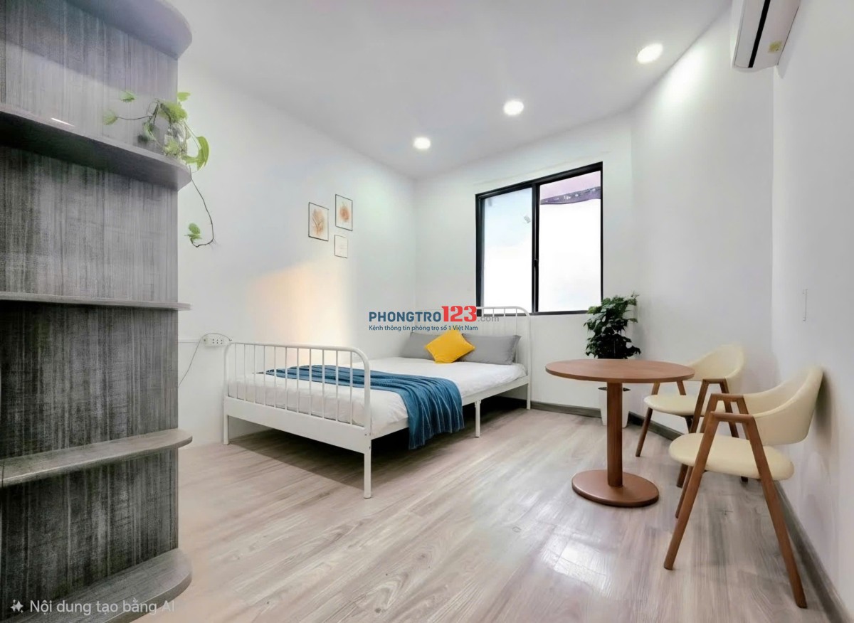 Cho thuê phòng cửa sổ lớn full nội thất gần Đai học Kinh tế - ĐH Hoa Sen - ĐH Sài Gòn - ĐH Bách Khoa