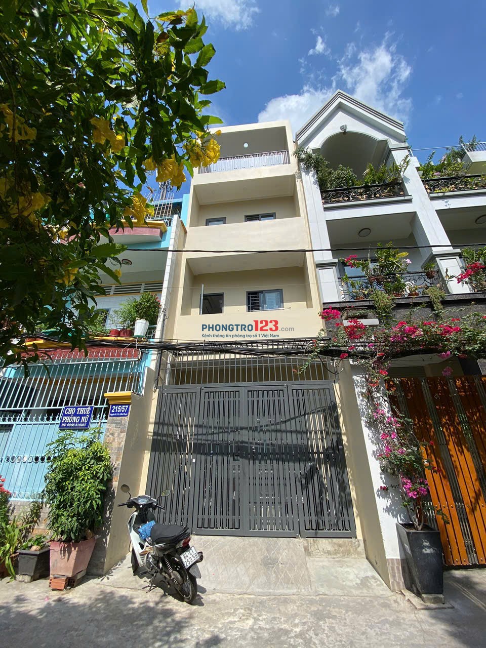 Cho thuê phòng trọ studio full nội thất gần Hàng Xanh, Bình Thạnh – Rộng rãi ,cửa sổ lớn