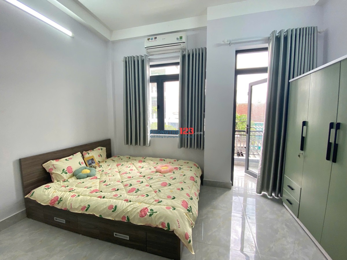 CHO THUÊ STUDIO BAN CÔNG FULL NỘI THẤT, NGAY CHỢ TÂN HƯƠNG