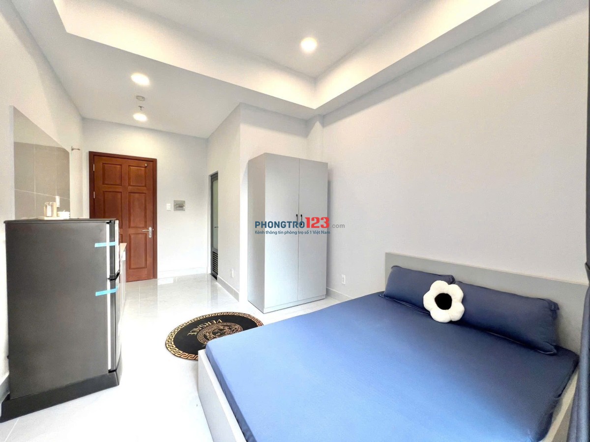 PHÒNG STUDIO MỚI CỬA SỔ THOÁNG FULL NỘI THẤT TẠI CHU VĂN AN GẦN ĐẠI HỌC VĂN LANG