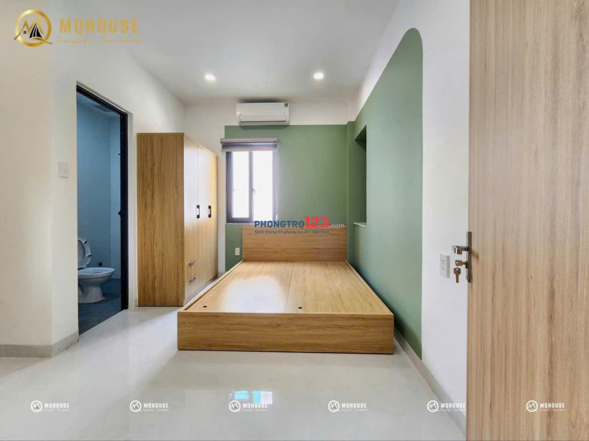 Phòng đón nắng tại Phan Văn Trị cạnh Học Viện Cán Bộ - full tiện nghi vào ở ngay