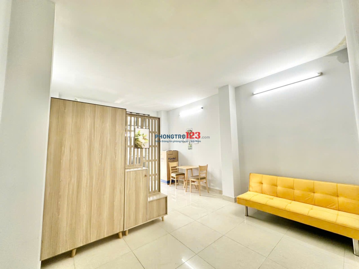 Căn hộ 1PN đường Đinh Bộ Lĩnh - Bình Thạnh, gần Ngã tư Hàng Xanh - Full nội thất, phòng rộng và nhiề