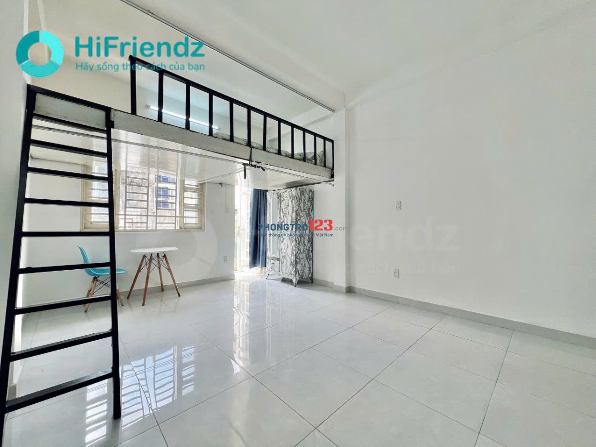 Cho thuê phòng có gác ban công rộng, cửa sổ lớn thoáng mát Chu Văn An, Bình Thạnh - Full nội thất