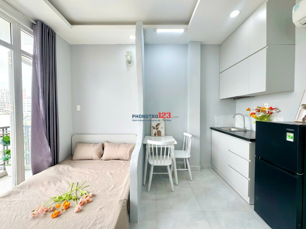  Phòng Studio Cao Cấp Thiết Kế Hiện Đại, Full Nội Thất, Ban Công Thoáng, Ánh Sáng Tự Nhiên 