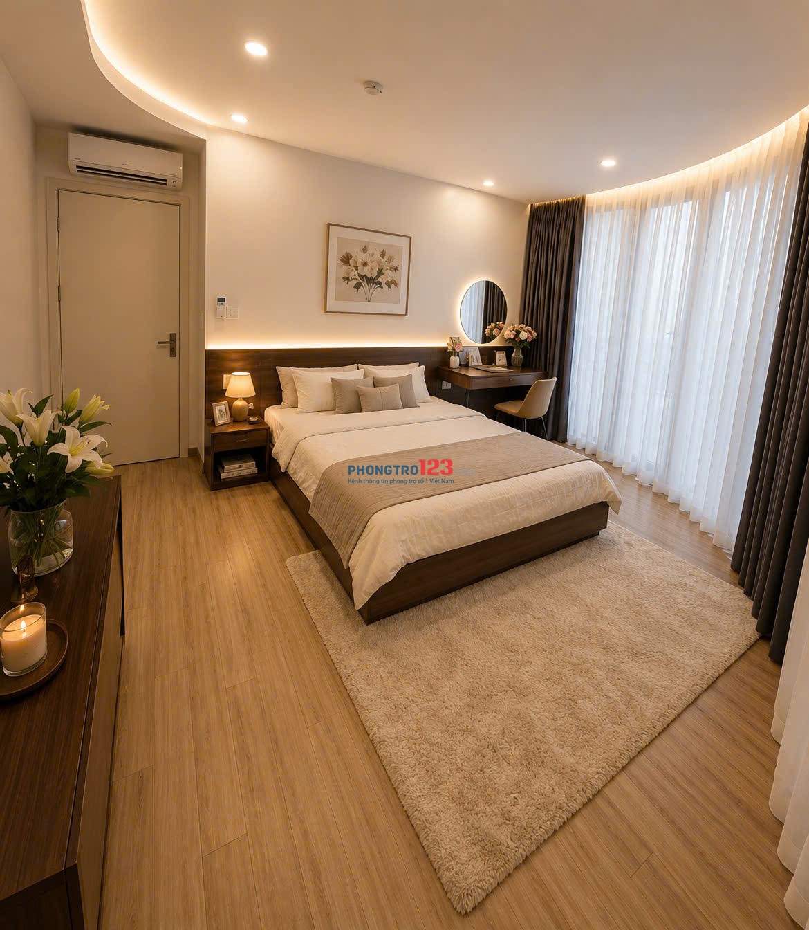  CĂN HỘ CAO CẤP FULL NỘI THẤT - CÓ MÁY GIẶT SẤY RIÊNG - NGAY GẦN HỒ TÂY & LOTTE LIỄU GIAI 