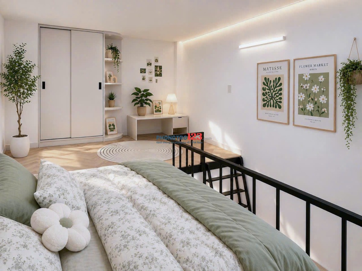 Phòng trọ thoáng mát, ngập ánh sáng. Giờ giấc tự do