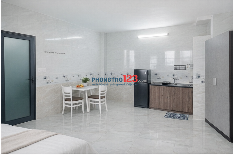 TRỐNG LẠI 1P CỬA SỔ TRỜI FULL NỘI THẤT NGAY KÊNH NƯỚC ĐEN - BÌNH LONG