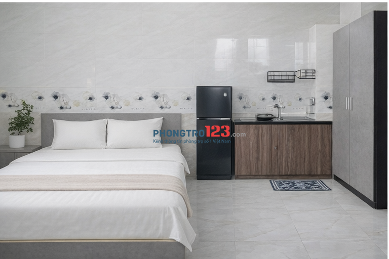 TRỐNG LẠI 1P CỬA SỔ TRỜI FULL NỘI THẤT NGAY KÊNH NƯỚC ĐEN - BÌNH LONG