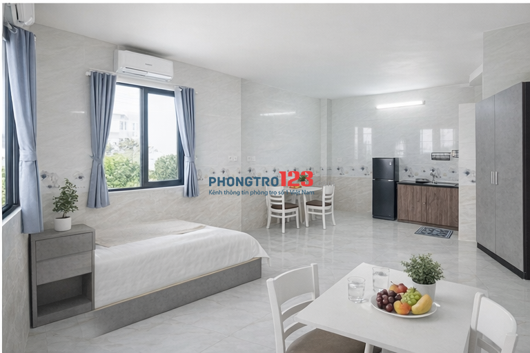 TRỐNG LẠI 1P CỬA SỔ TRỜI FULL NỘI THẤT NGAY KÊNH NƯỚC ĐEN - BÌNH LONG