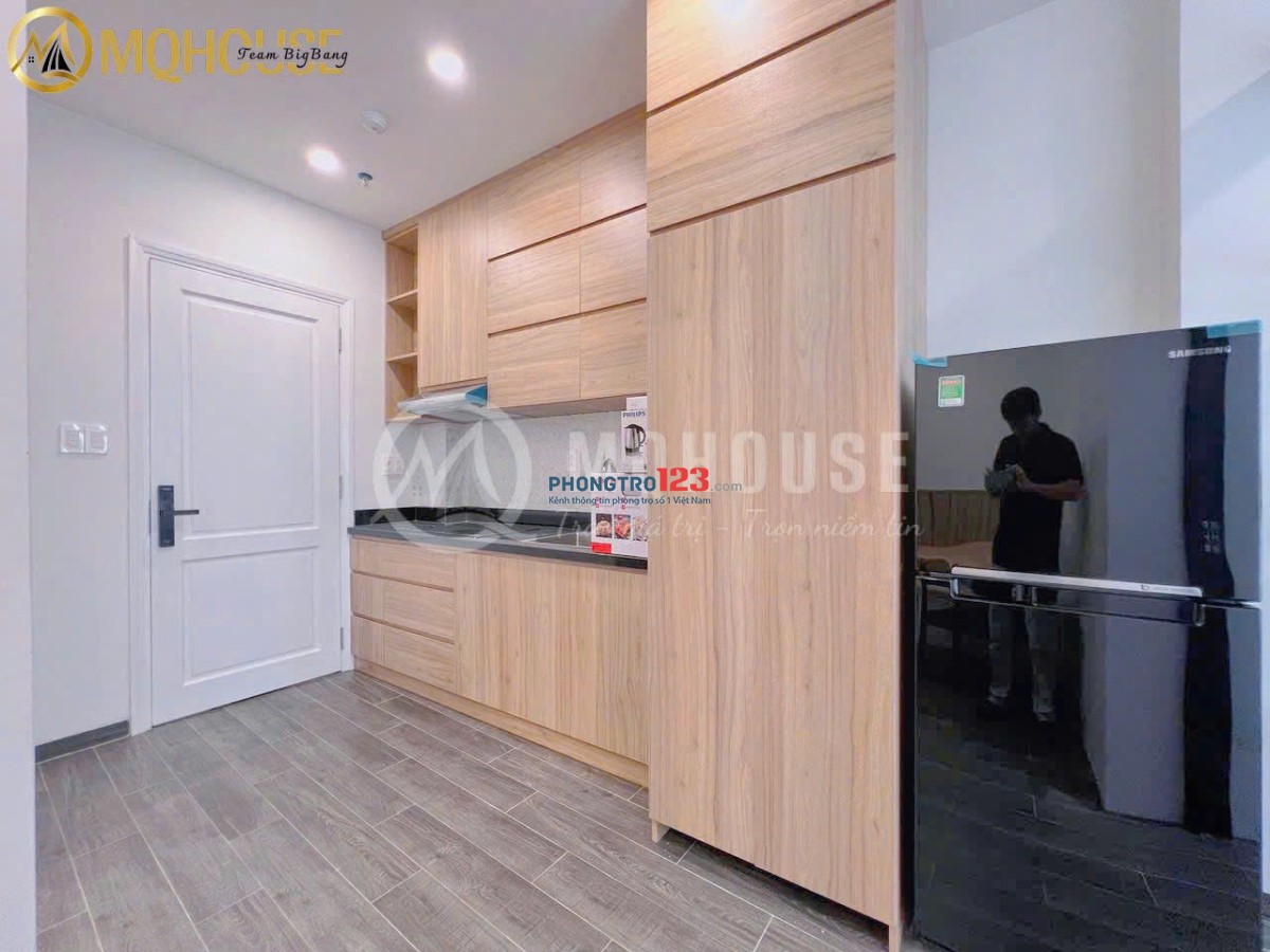 Cho thuê căn hộ 1PN cao cấp, máy giặt riêng - Nơ Trang Long, Bình Thạnh gần Quận 1, 3 và Phú Nhuận