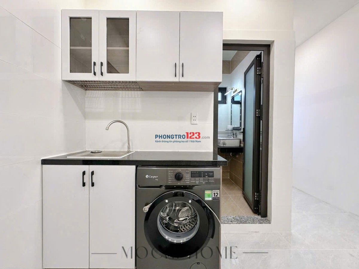 Cho thuê căn hộ 1PN cao cấp, máy giặt riêng - Nơ Trang Long, Bình Thạnh gần Quận 1, 3 và Phú Nhuận