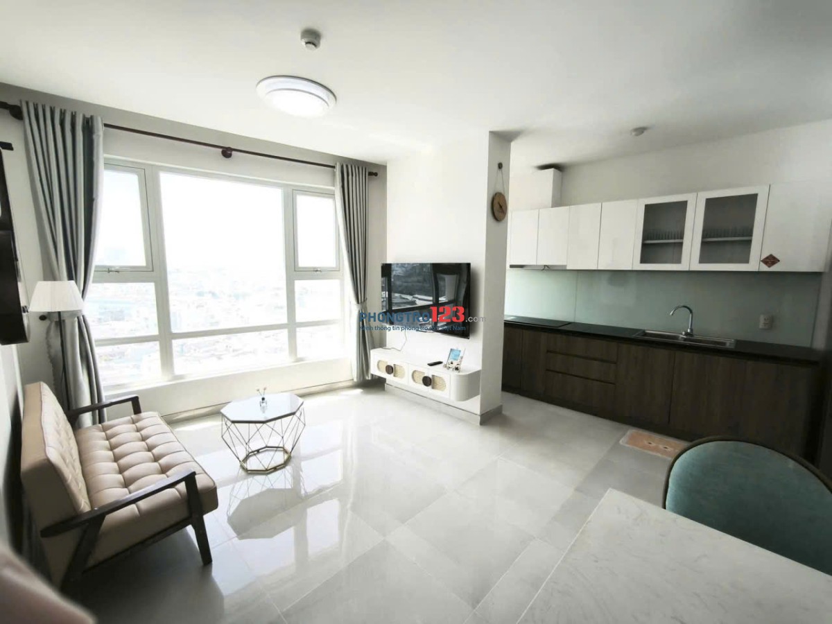 Cho thuê CC Hà Đô, Phan Văn Trị, GV: 2p ngủ, full NT mới, 10 triệu/th