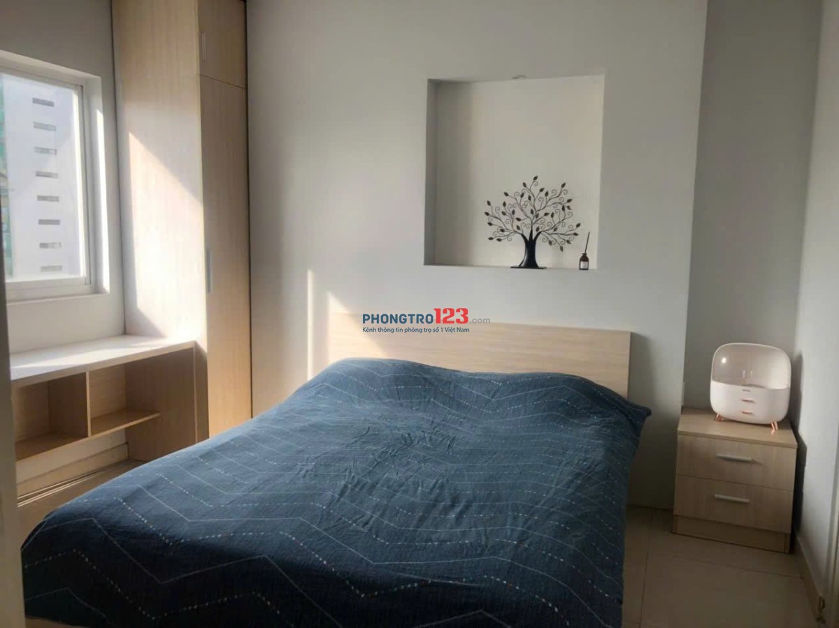 Cho thuê C/c I-home, Gò Vấp: 68m2,2p ngủ,Nội thất,9tr/th