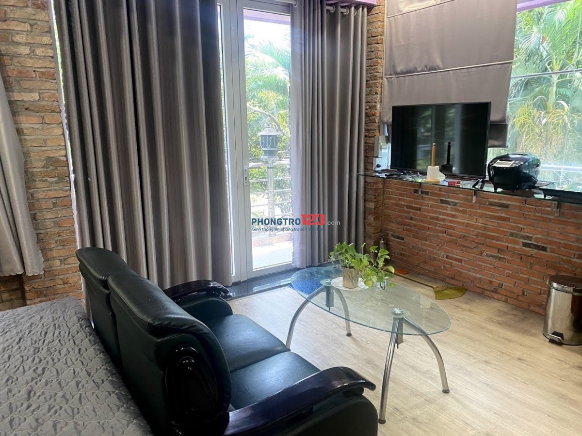 Phòng studio lầu 1 - mặt tiền Bình Quới ph 28- 30m2