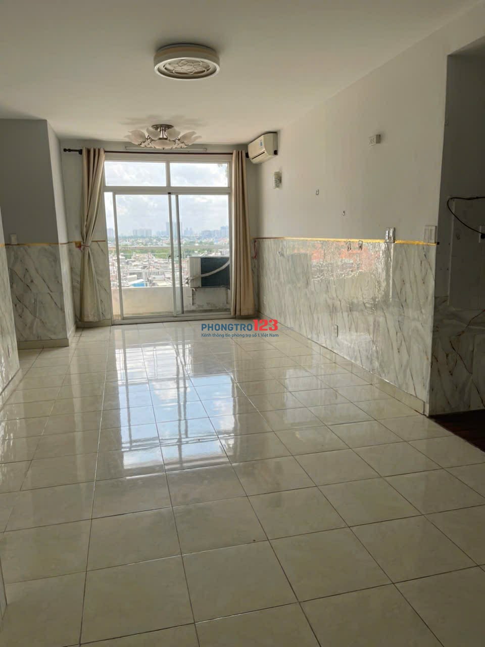 Cần Cho thuê Căn hộ Hồng Lĩnh Plaza H.Bình Chánh, Dt : 85m2, 2PN, 2WC, Giá : 8.5 tr/th,