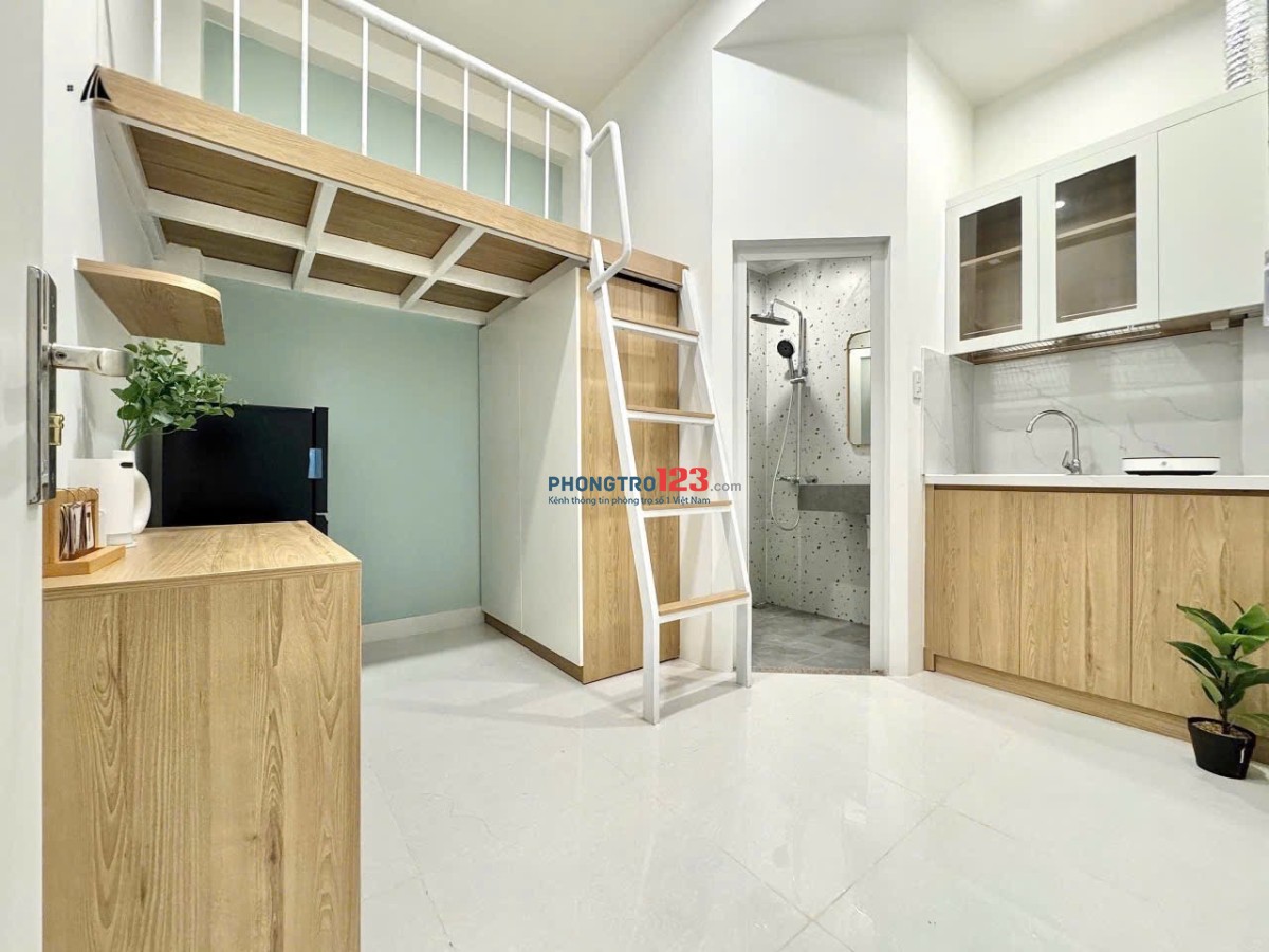CHO THUÊ DUPLEX FULL NỘI THẤT – TONE TRẮNG XANH MINT - CV Hoàng Văn Thụ