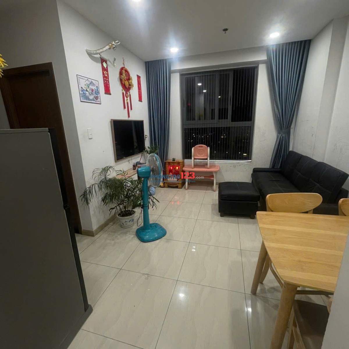 Chung cư Ruby, Nguyễn Sỹ Sách, TP: 1p ngủ 55m2, NT đầy đủ, 8triệu