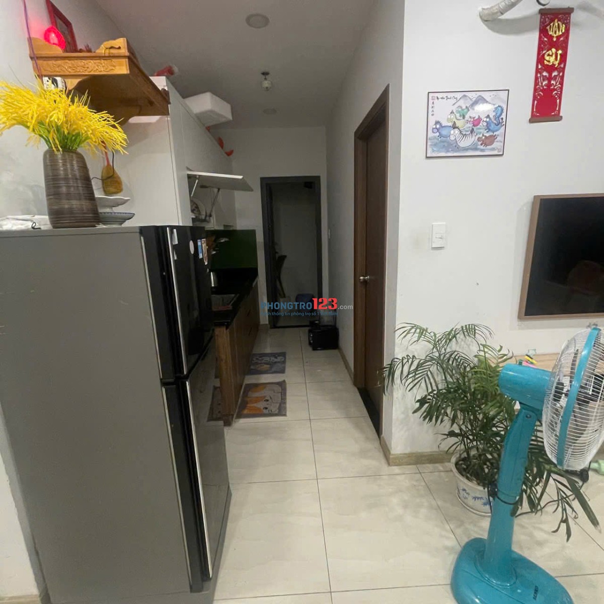 Chung cư Ruby, Nguyễn Sỹ Sách, TP: 1p ngủ 55m2, NT đầy đủ, 8triệu