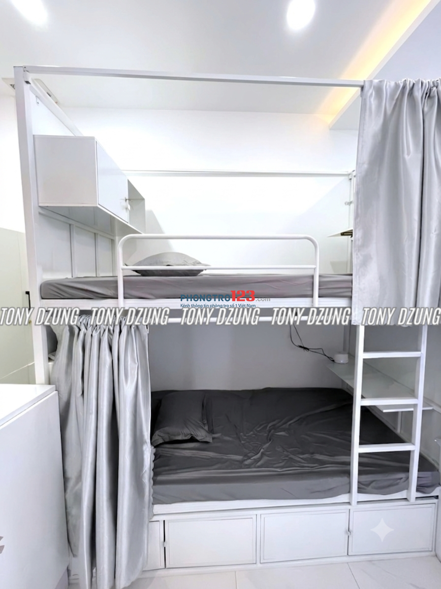 KÝ TÚC XÁ CAO CẤP - NGAY ĐH VĂN LANG (VLU) CS3 (ĐẶNG THÙY TRÂM) 30M - PHÒNG 6-8 NGƯỜI