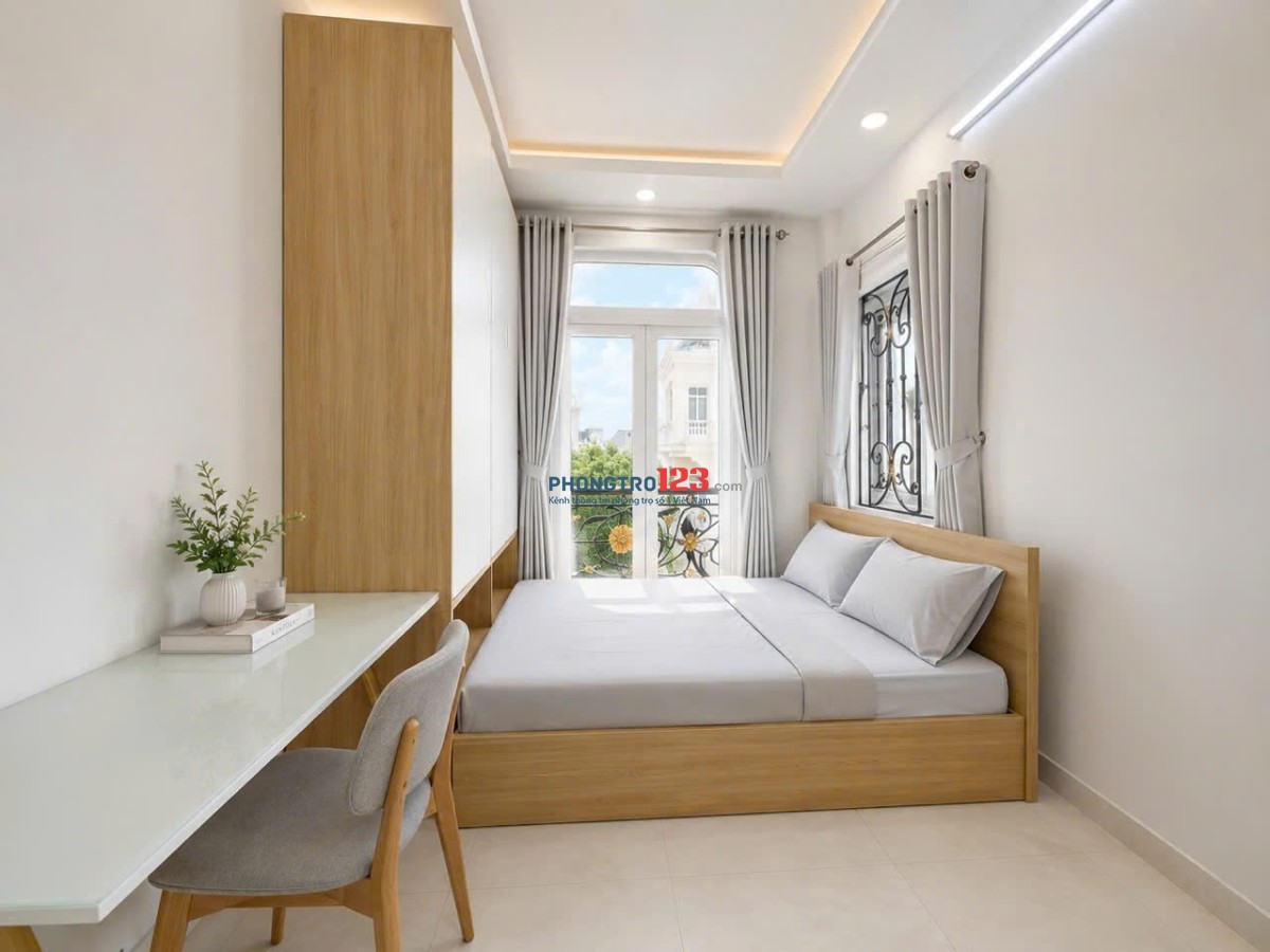 CHO THUÊ PHÒNG BAN CÔNG MỚI NỘI THẤT XỊN Ở CUỐI THỐNG NHẤT, GÒ VẤP GẦN CẦU BẾN PHÂN