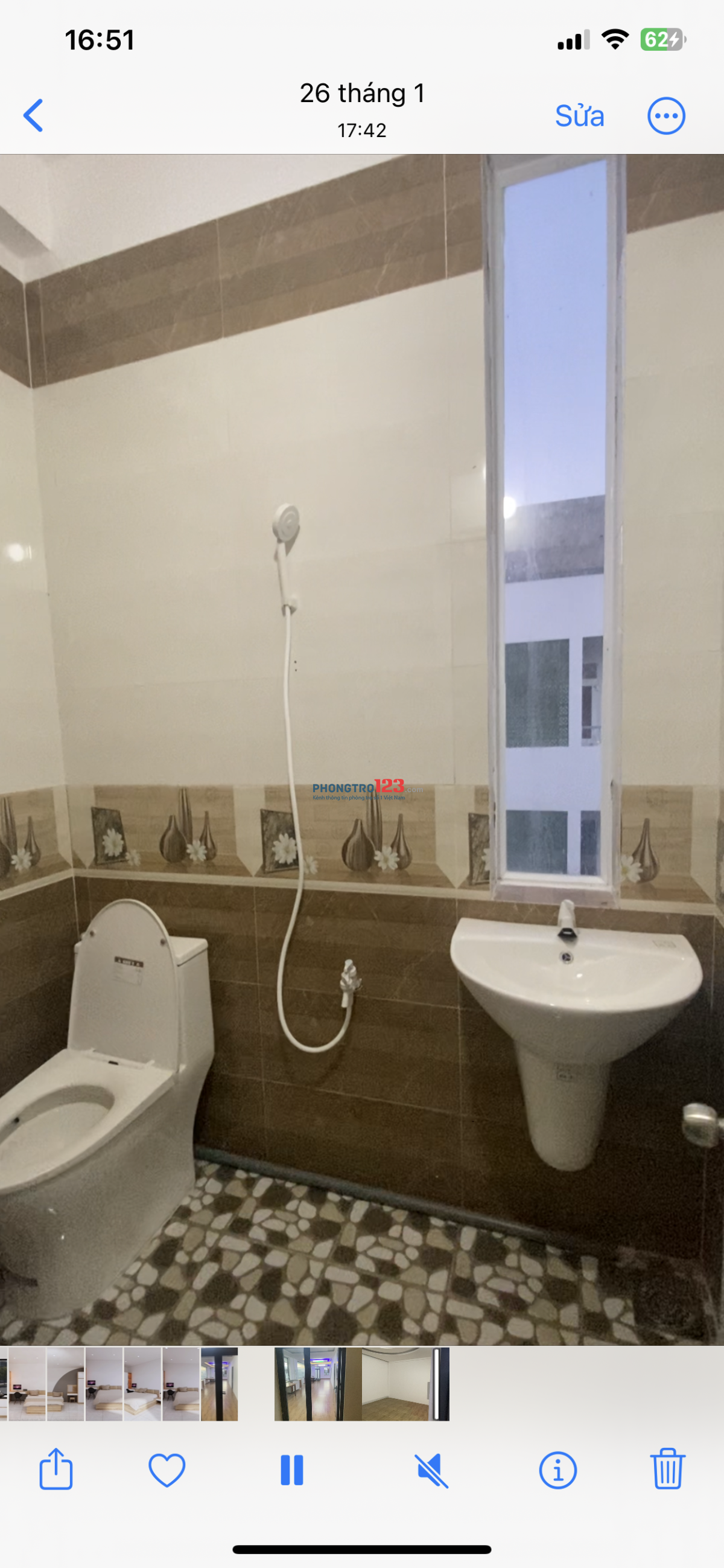 cho thuê căn hộ 3 phòng ngủ phuong 9 tuy hoà có điều hoà