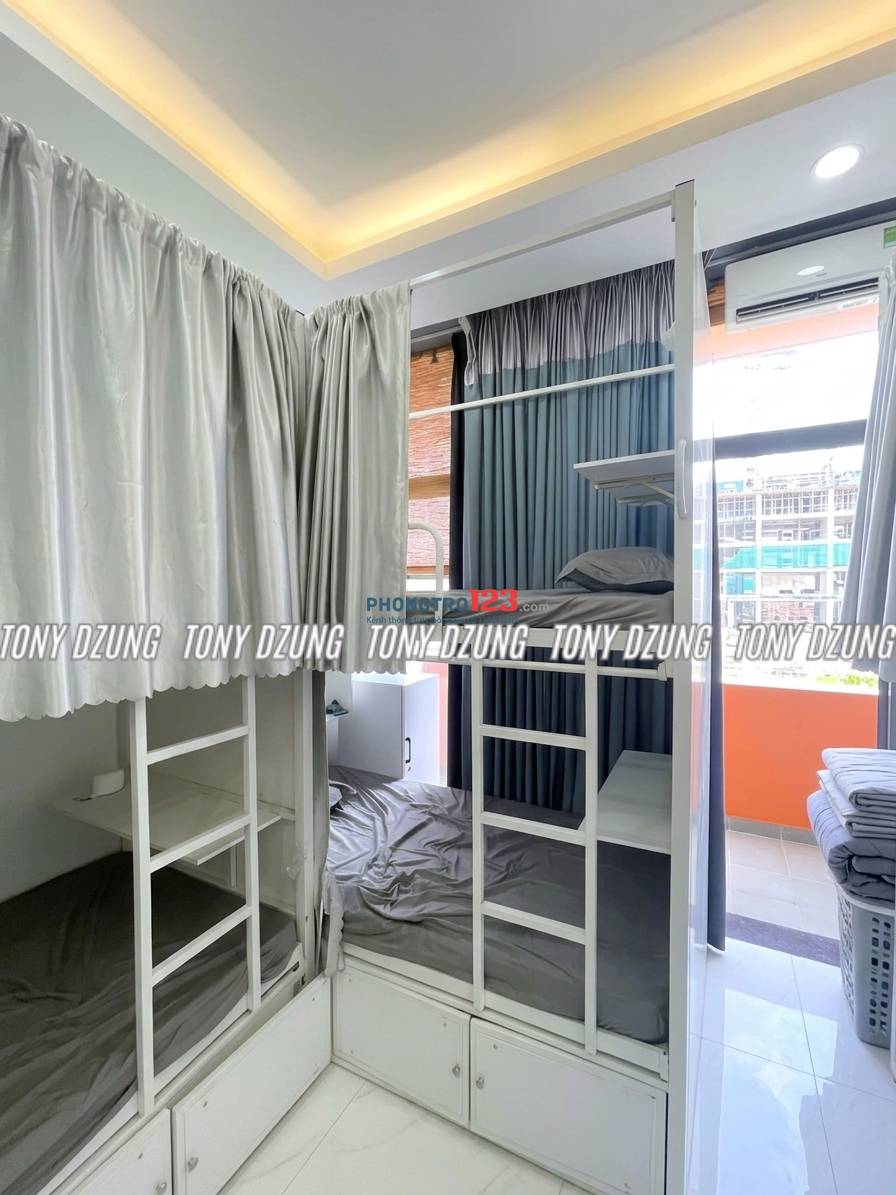 KÝ TÚC XÁ CAO CẤP - NGAY ĐH VĂN LANG (VLU) CS3 (ĐẶNG THÙY TRÂM) 30M - PHÒNG 6-8 NGƯỜI