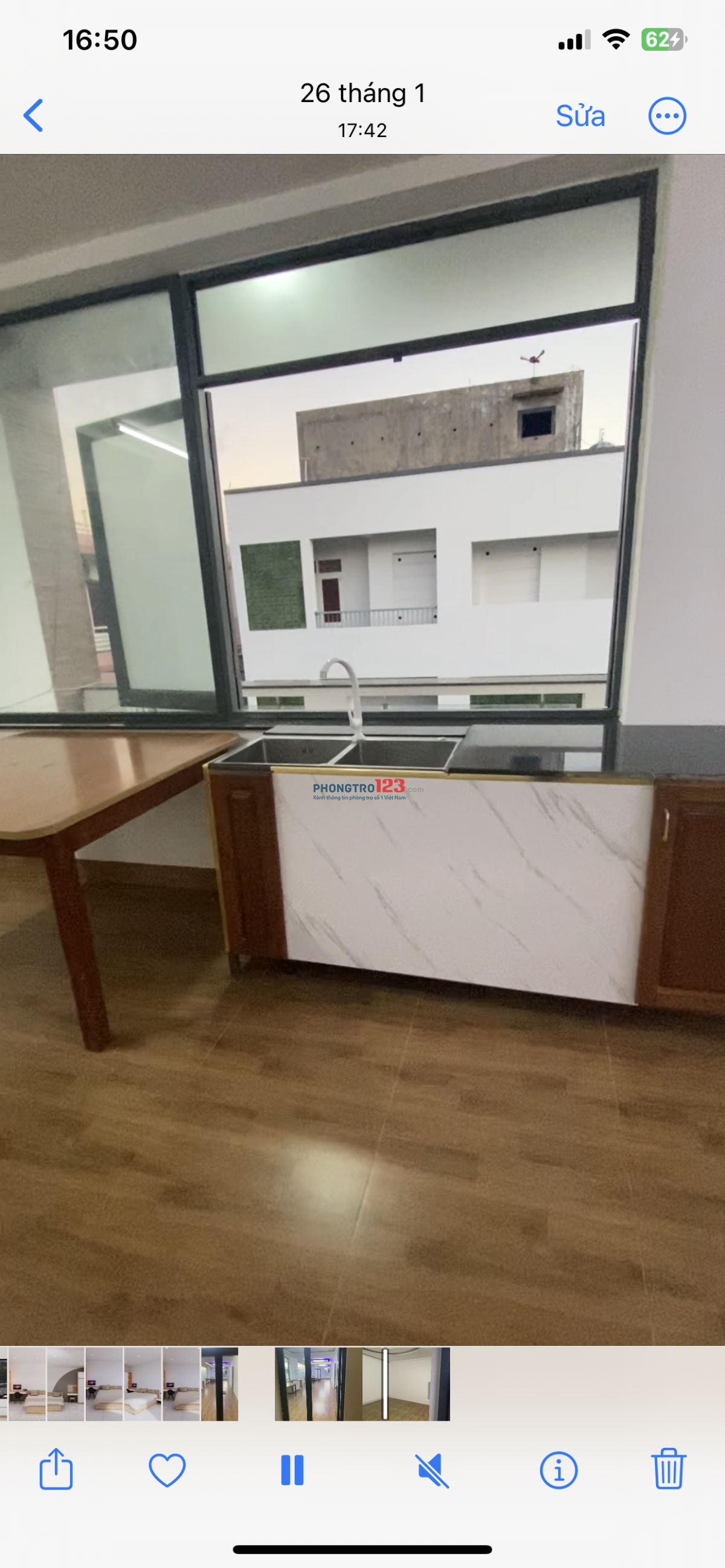 cho thuê căn hộ 3 phòng ngủ phuong 9 tuy hoà có điều hoà