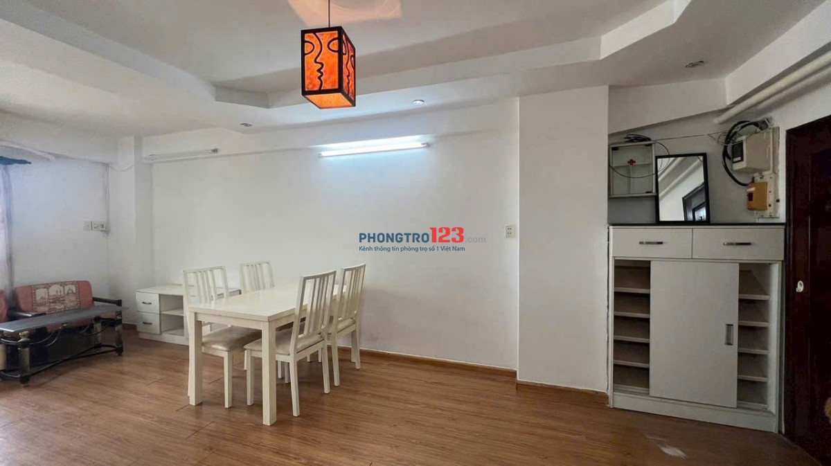 Chung cư Nguyễn Trung Hiếu-590 CMT8 căn góc 1p ngủ- 50m2,giá 9tr/th