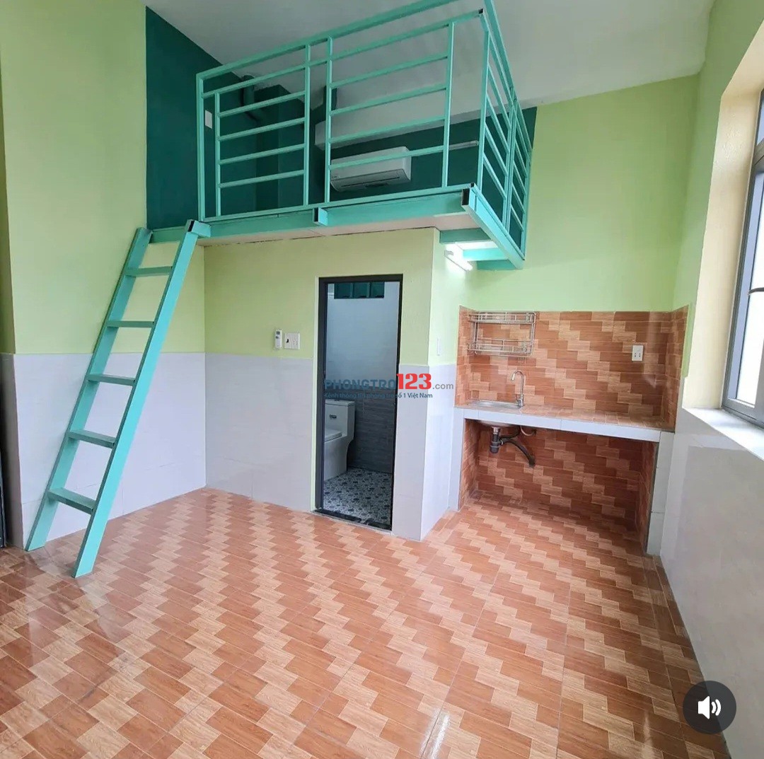 Cho thuê phòng gác cao - Full Nội Thất - Điện Biên Phủ Gần ĐH Hồng Bàng, UEF