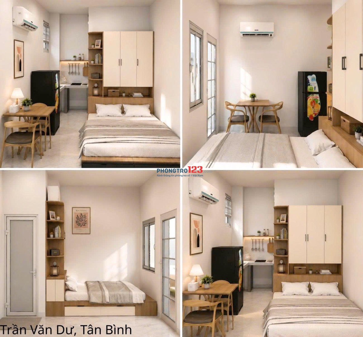  STUDIO MỚI XÂY – FULL NỘI THẤT CAO CẤP | TRẦN VĂN DƯ, TÂN BÌNH 