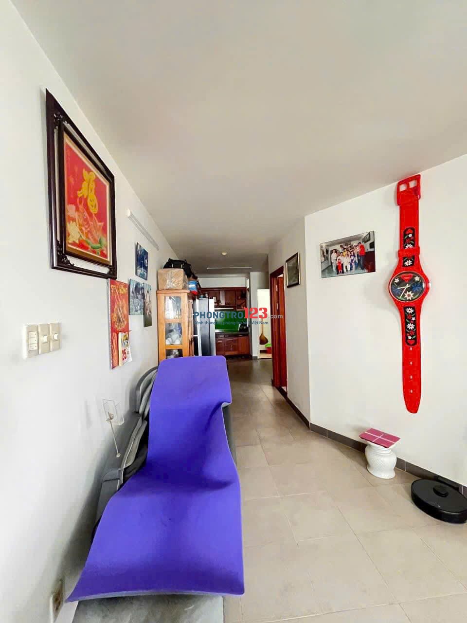 Cho thuê CC Trường Sa, Q3, 86m2, có nội thất, 10.5triệu, 2PN