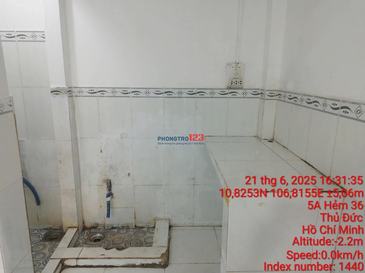 PHÒNG TRỌ GIÁ RẺ KHU VỰC LÒ LU, QUẬN 9 CŨ