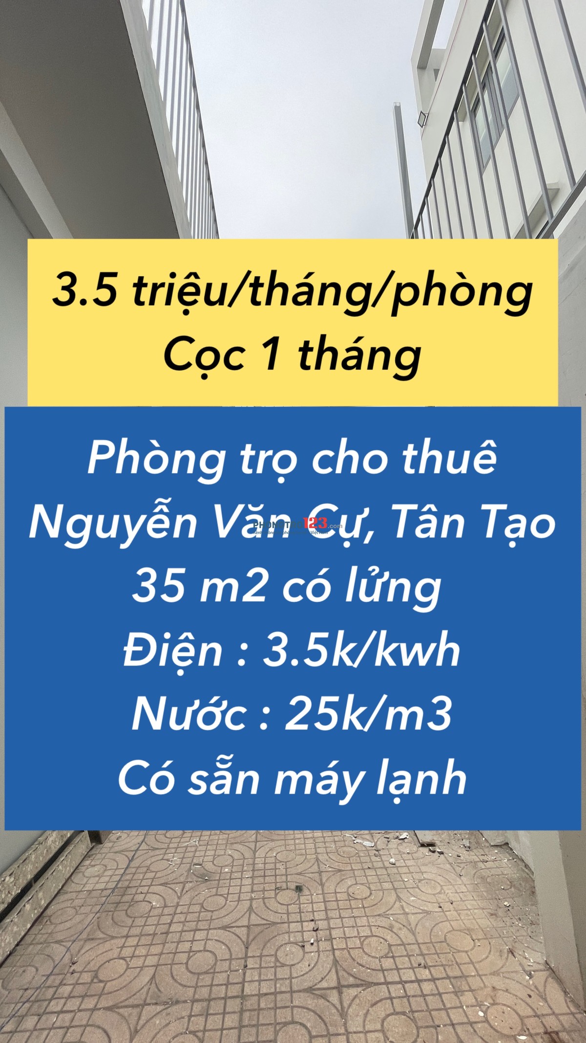 Phòng trọ mới có lửng chỉ 3.5 triệu !