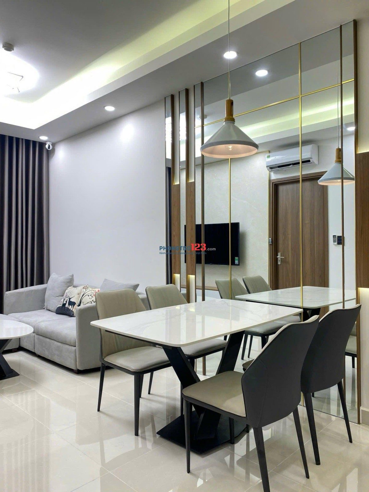 Chung cư Golden Mansion cho thuê căn 2p ngủ, NTCC giá 17tr