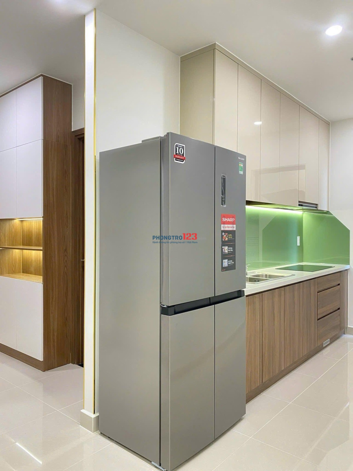 Chung cư Golden Mansion cho thuê căn 2p ngủ, NTCC giá 17tr